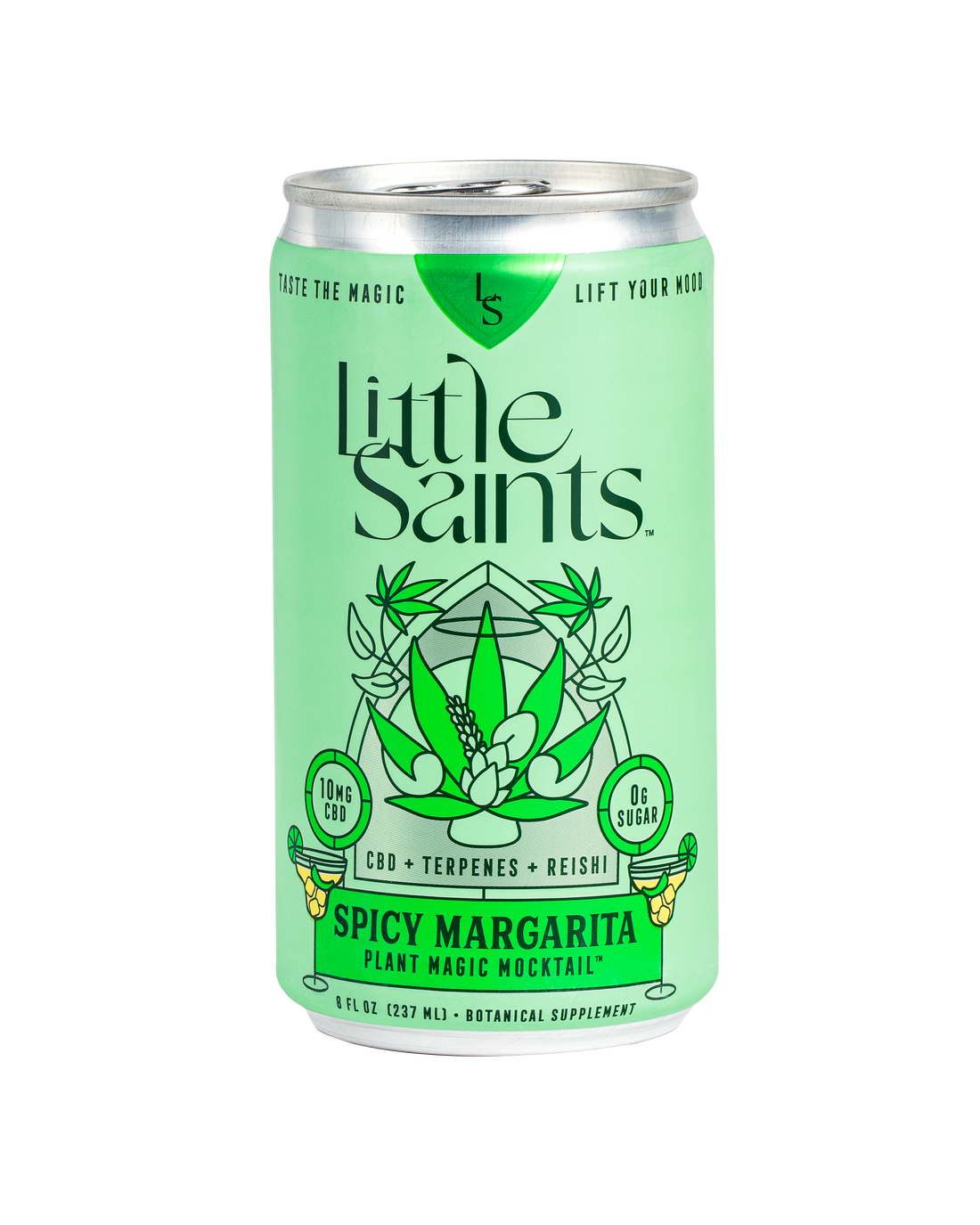 Little Saints - Spicy Margarita Plant Magic Mocktail - 8oz Can - Boisson — Brooklyn's Non-Alcoholic Spirits, Beer, Wine, and Home Bar Shop in Cobble Hill