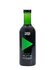 Three Spirit bottle with green triangle logo on a white background
