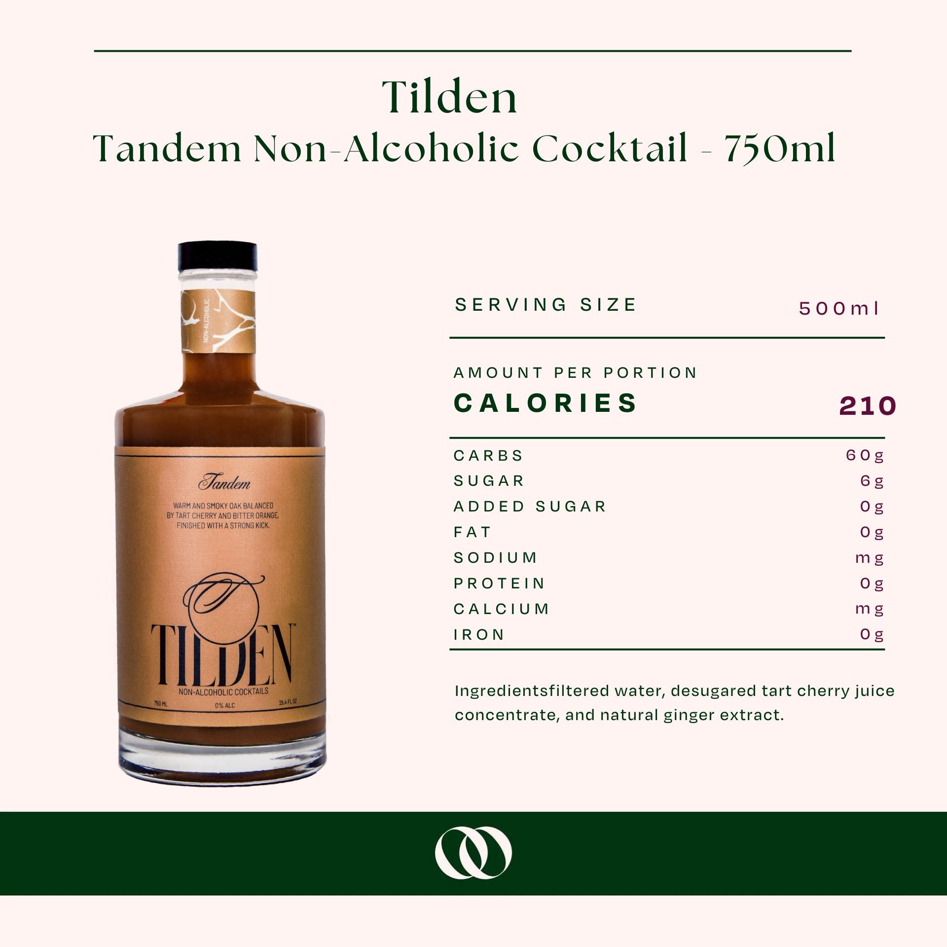 Tilden - Tandem Non-Alcoholic Cocktail - 750ml - Boisson