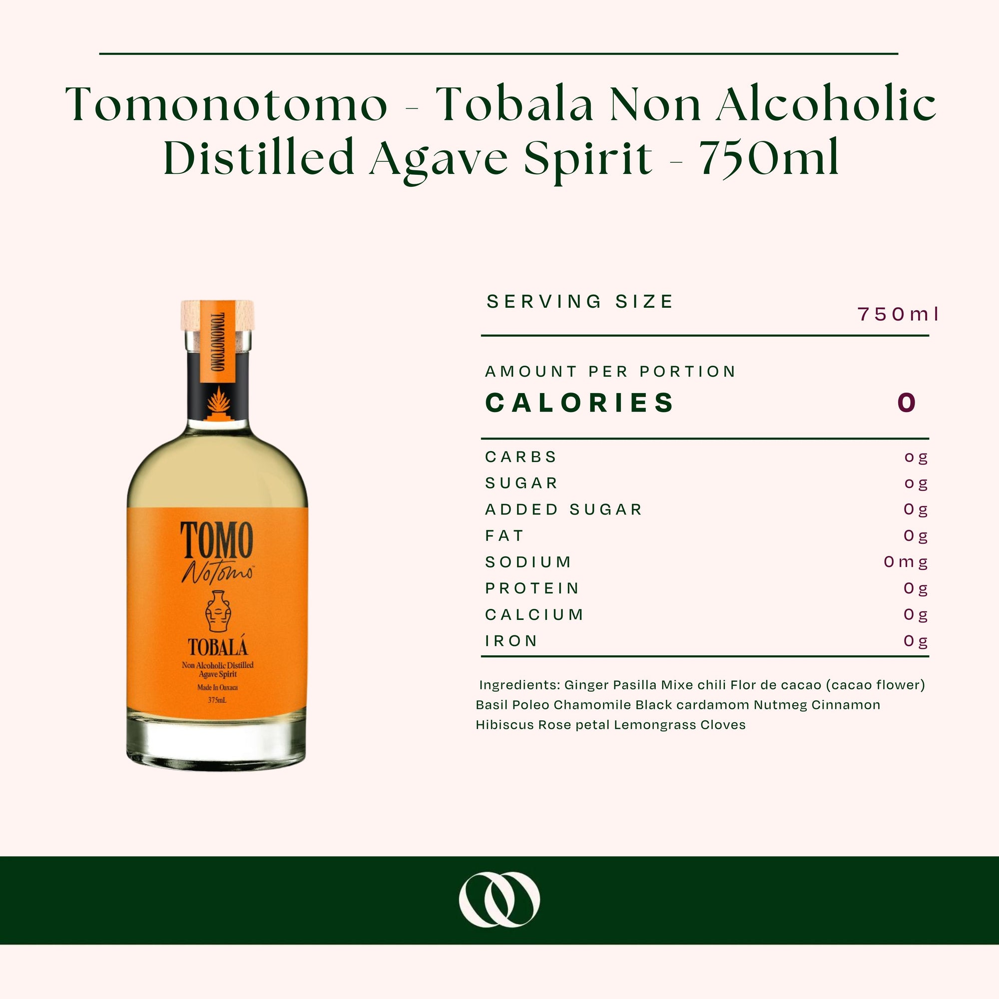 Tomonotomo - Tobala Non Alcoholic Distilled Agave Spirit - 750ml