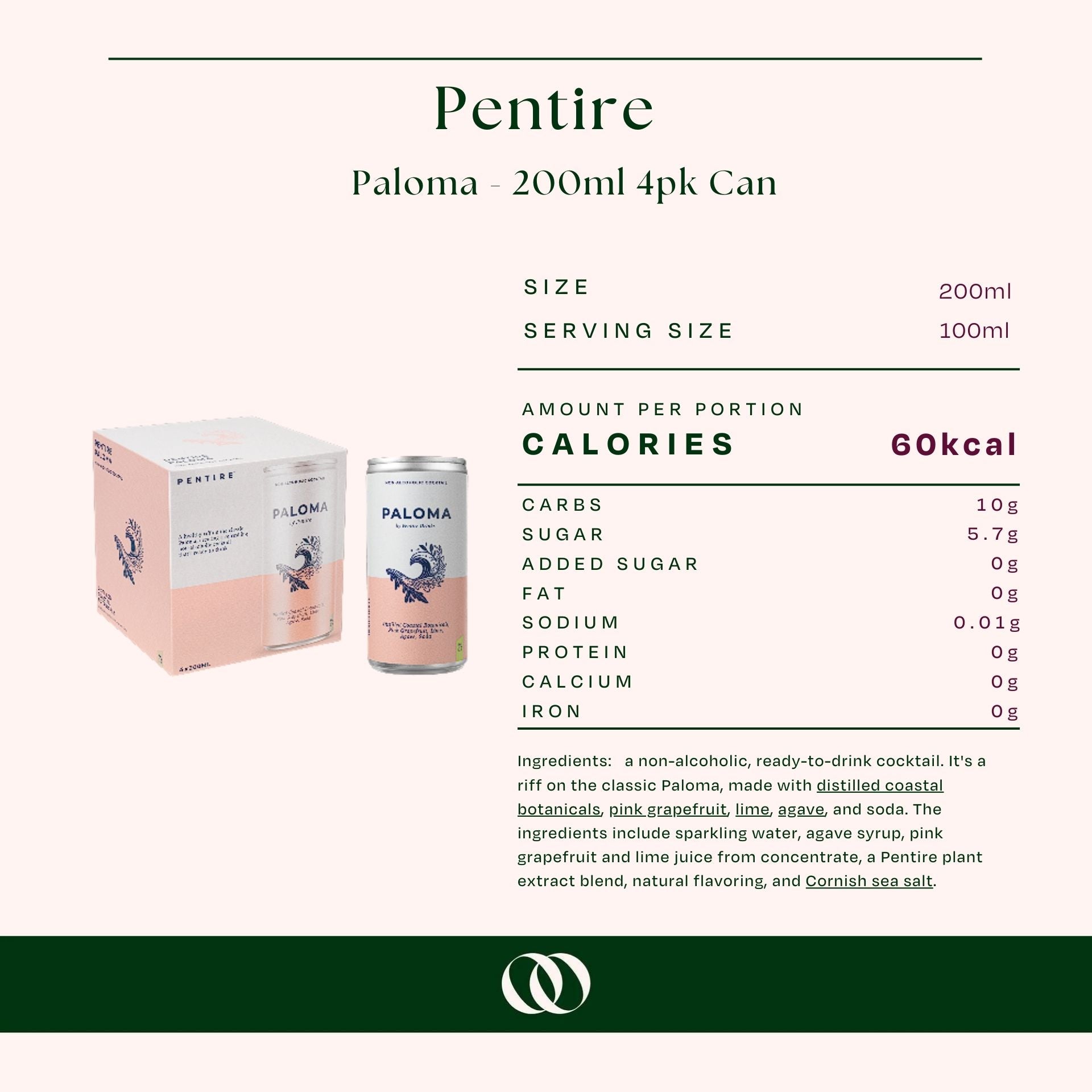 Pentire - Paloma - 200ml 4pk Can