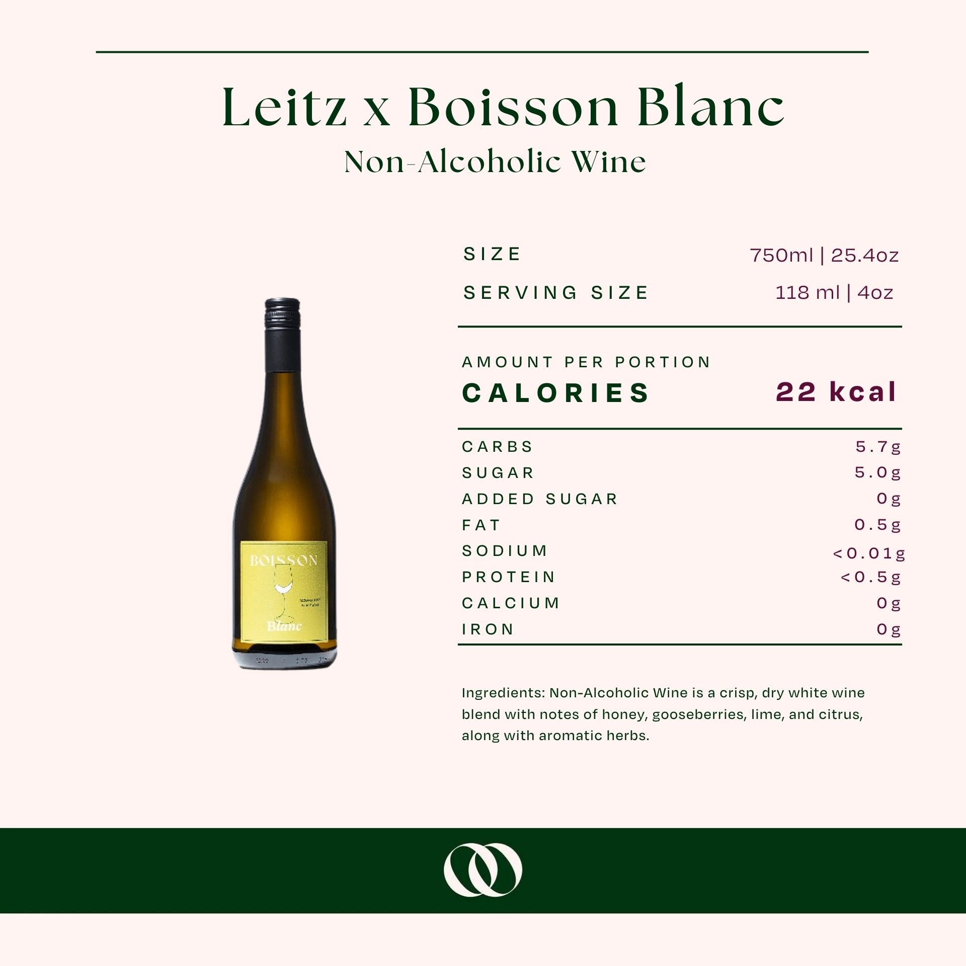 Leitz x Boisson Blanc Non-Alcoholic Wine