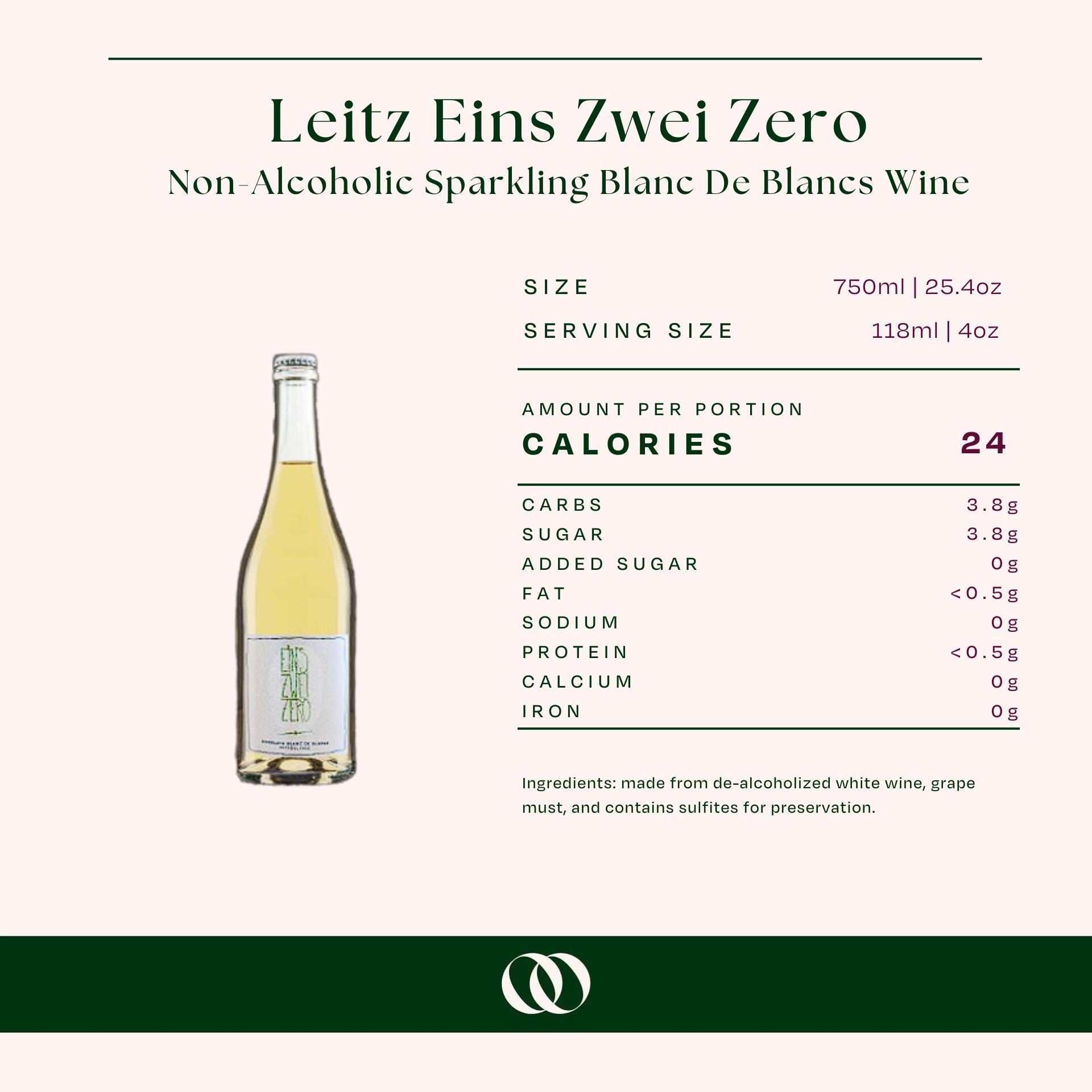 Leitz - Eins Zwei Zero Non-Alcoholic Sparkling Blanc De Blancs Wine