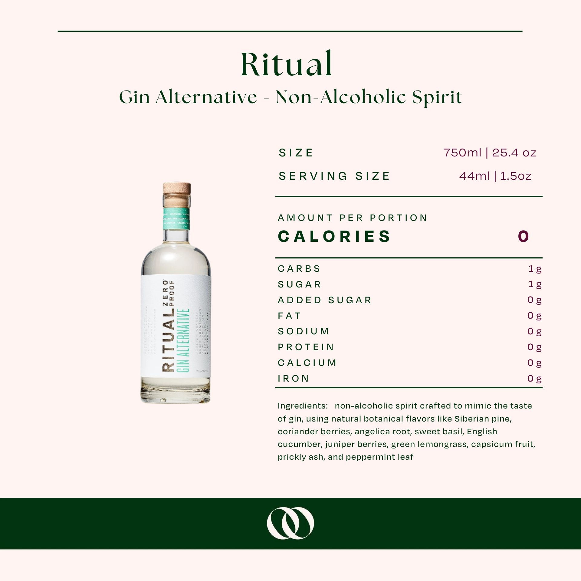 Ritual - Gin Alternative - Non-Alcoholic Spirit