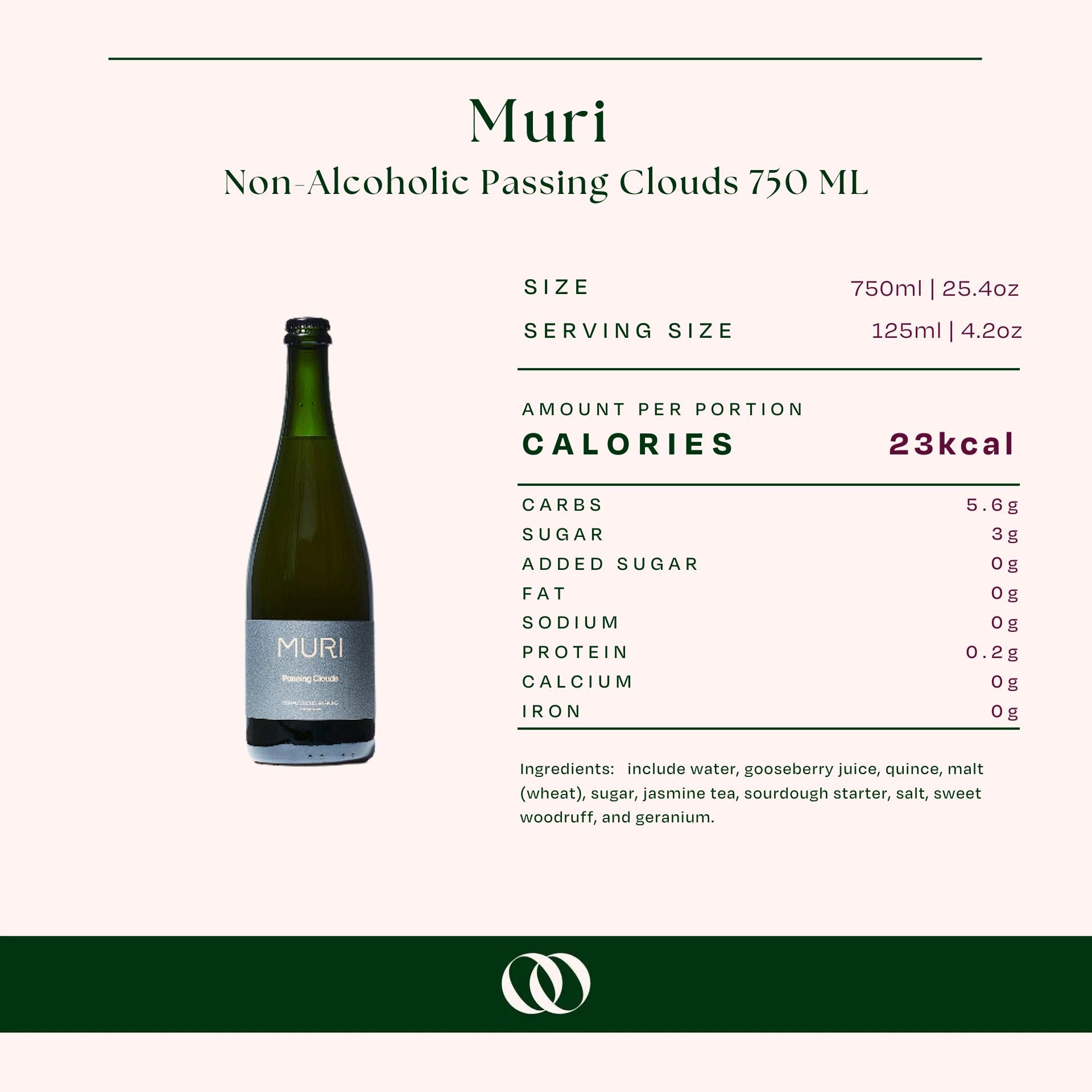 Muri - Non-Alcoholic Passing Clouds 750 ML