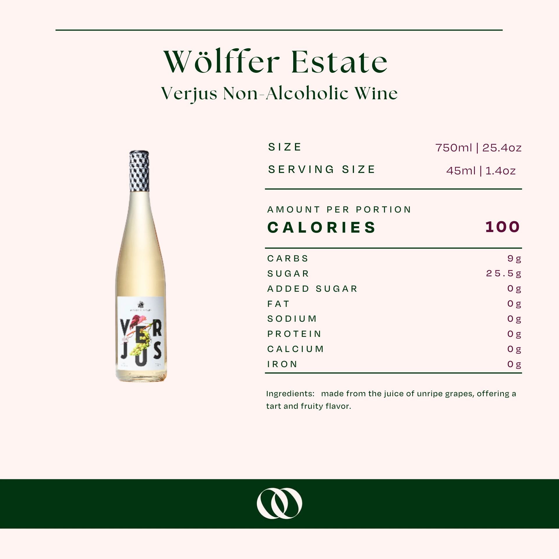 Wölffer Estate Verjus Non-Alcoholic Wine