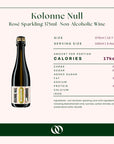 Kolonne Null - Rosé Sparkling 375ml- Non-Alcoholic Wine - Nutrition