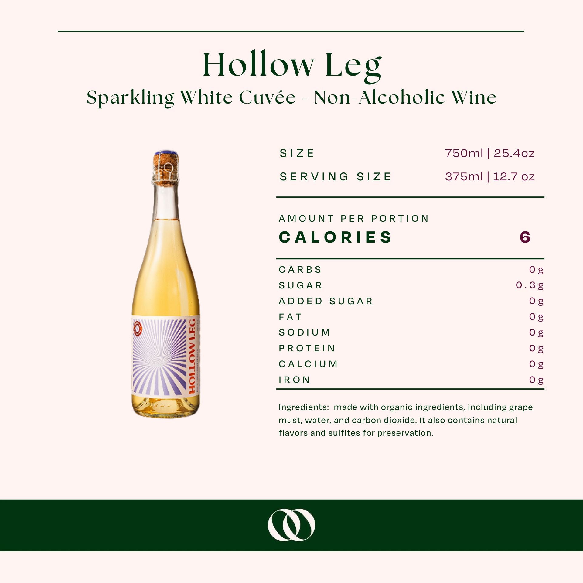Hollow Leg - Sparkling White Cuvée - Non-Alcoholic Sparkling Wine Bundle