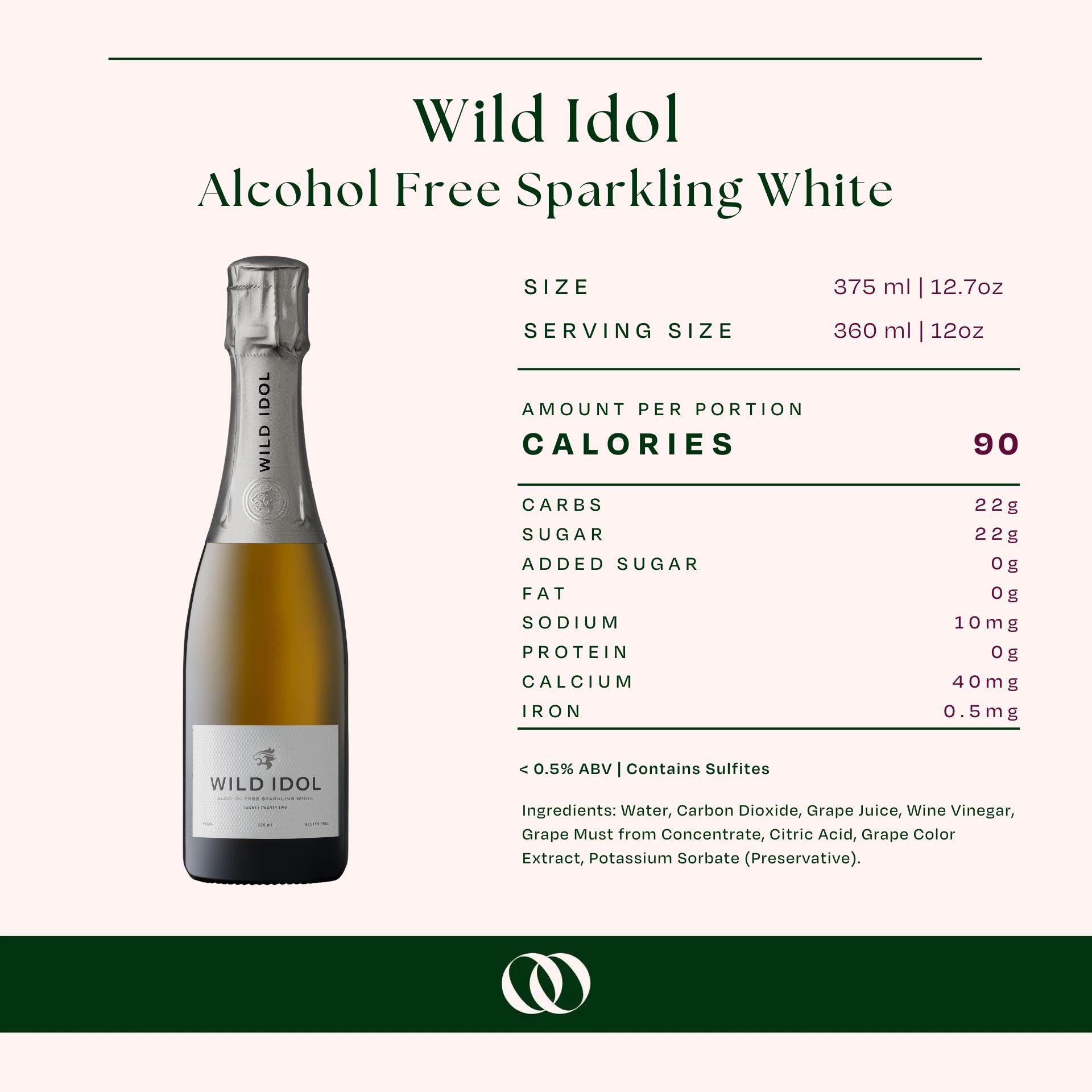 Wild Idol - Alcohol Free Sparkling White 375ml - Boisson