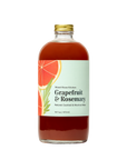 Bottle of Wood Stove Kitchen Grapefruit & Rosemary mixer on a white background
