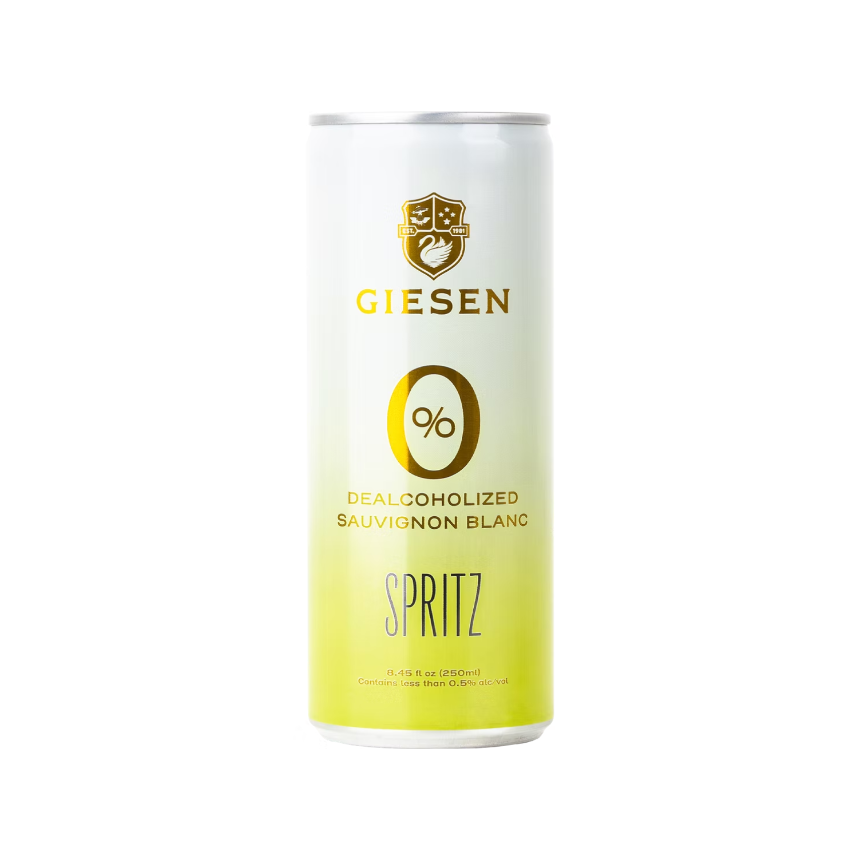 Giesen alcohol-free spritz can on a white background