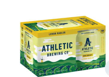 Athletic Brewing - Ripe Pursuit NA Lemon Radler 6-pack cans - Boisson — Brooklyn's Non-Alcoholic Spirits, Beer, Wine, and Home Bar Shop in Cobble Hill