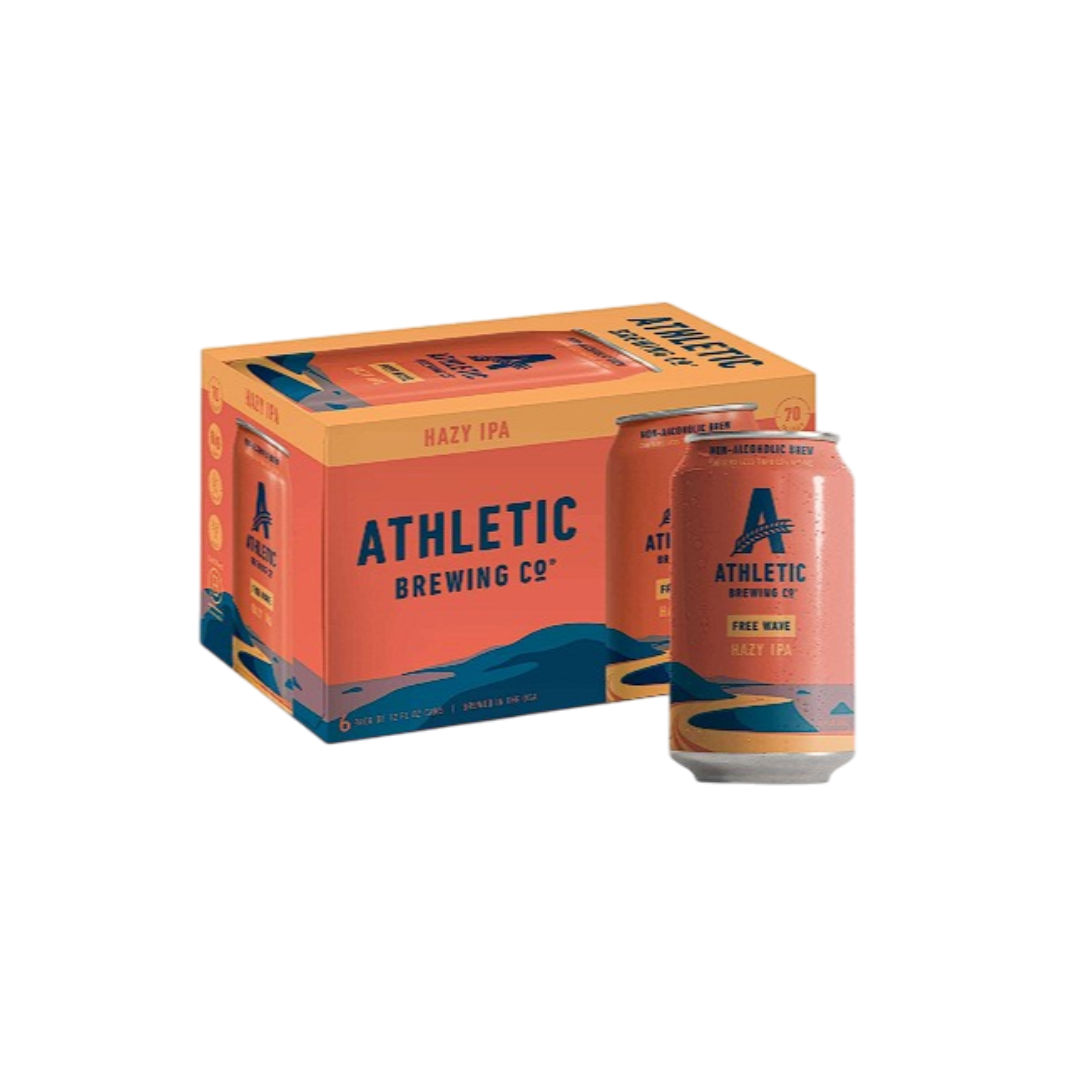 Athletic Brewing Company - Free Wave Hazy IPA - Non-Alcoholic Beer - 6 Pack - Boisson