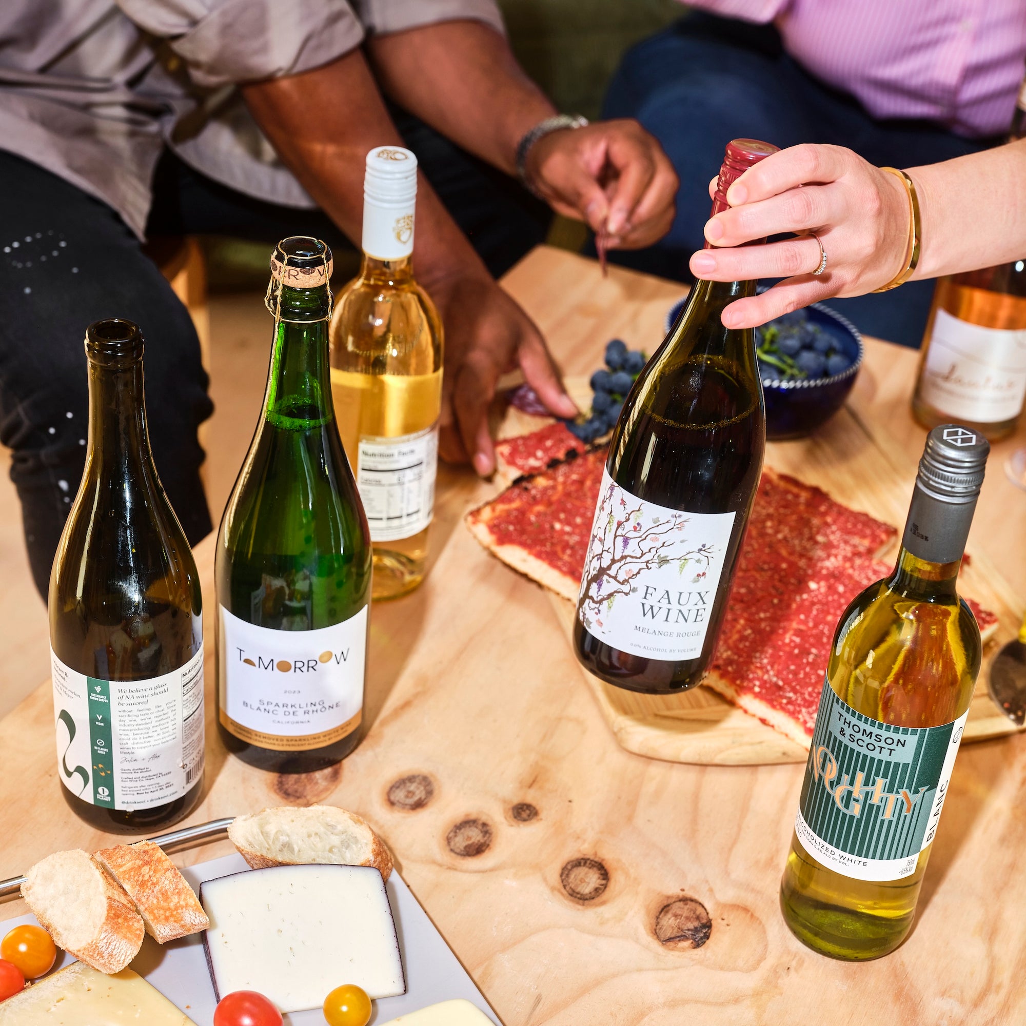 Boisson and Andre Heuston Mack Non-Alcoholic Wine Club - wines lifestyle shot