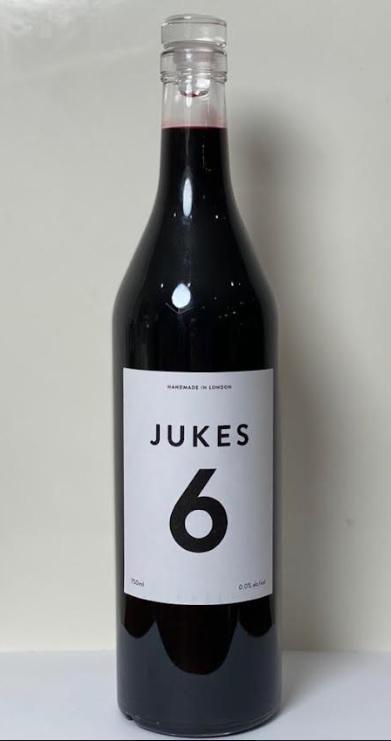 Jukes - 6 - The Dark Red - Non-Alcoholic Cordial 750ml - Boisson — Brooklyn's Non-Alcoholic Spirits, Beer, Wine, and Home Bar Shop in Cobble Hill