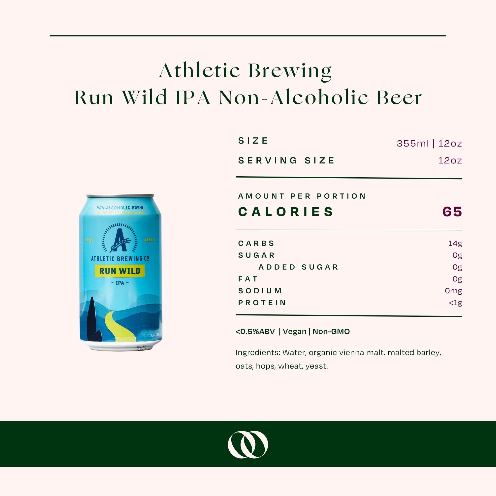 Athletic Brewing - Run Wild IPA - Non-Alcoholic Beer - 6 pack - Boisson — Brooklyn&#39;s Non-Alcoholic Spirits, Beer, Wine, and Home Bar Shop in Cobble Hill