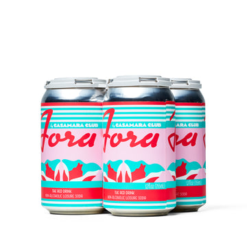 Casamara Club - Fora, the Red Drink Leisure Soda, 4 pack - Can - Boisson — Brooklyn's Non-Alcoholic Spirits, Beer, Wine, and Home Bar Shop in Cobble Hill