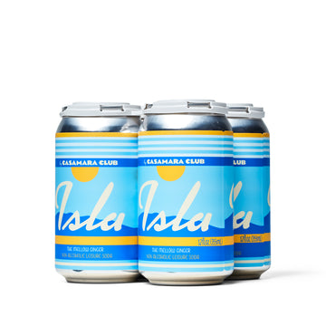 Casamara Club - Isla, the Mellow Ginger Leisure Soda, 4 pack - Can - Boisson — Brooklyn's Non-Alcoholic Spirits, Beer, Wine, and Home Bar Shop in Cobble Hill