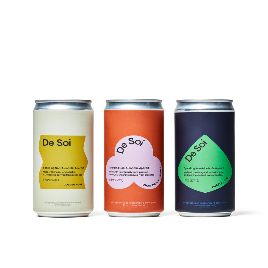 De Soi - Can Variety Pack 12pk - Boisson — Brooklyn's Non-Alcoholic Spirits, Beer, Wine, and Home Bar Shop in Cobble Hill