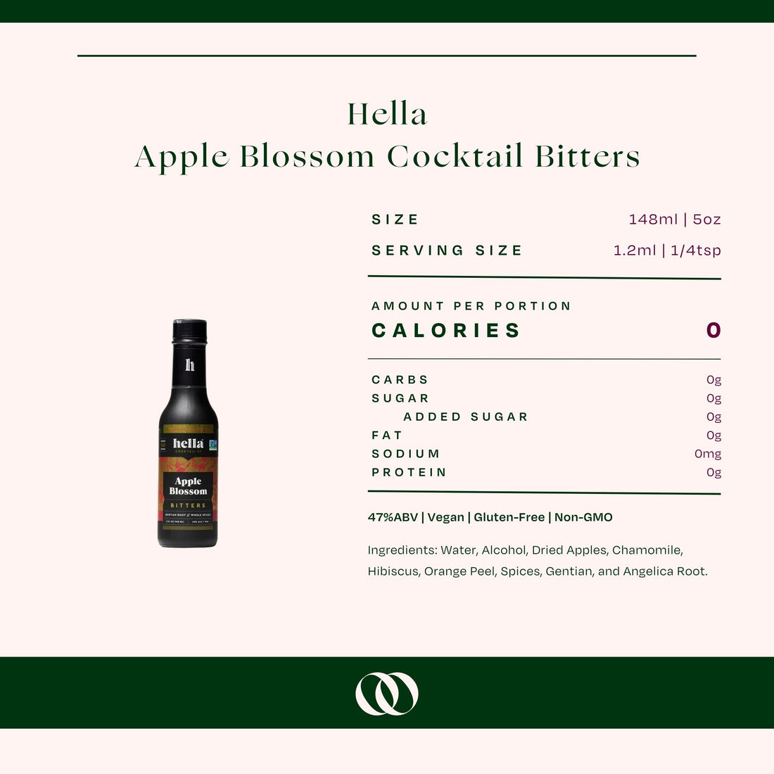 Hella - Apple Blossom Cocktail Bitters 5oz - Boisson — Brooklyn's Non-Alcoholic Spirits, Beer, Wine, and Home Bar Shop in Cobble Hill