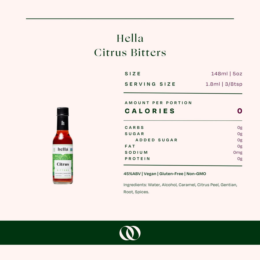 Hella - Citrus Bitters 5oz - Boisson — Brooklyn's Non-Alcoholic Spirits, Beer, Wine, and Home Bar Shop in Cobble Hill