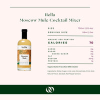 Hella - Moscow Mule Cocktail Mixer 750 ml - Boisson — Brooklyn's Non-Alcoholic Spirits, Beer, Wine, and Home Bar Shop in Cobble Hill