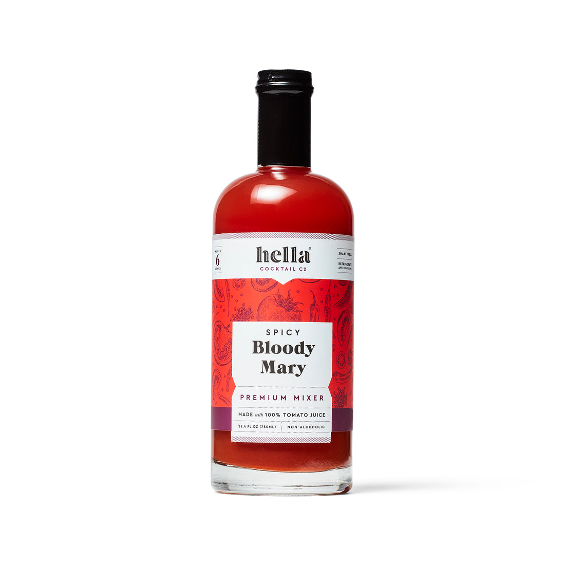 Hella - Spicy Bloody Mary Cocktail Mixer 750 ml - Boisson — Brooklyn's Non-Alcoholic Spirits, Beer, Wine, and Home Bar Shop in Cobble Hill