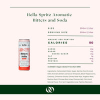 Hella - Spritz Aromatic Bitters & Soda (4 Pack) - Boisson — Brooklyn's Non-Alcoholic Spirits, Beer, Wine, and Home Bar Shop in Cobble Hill