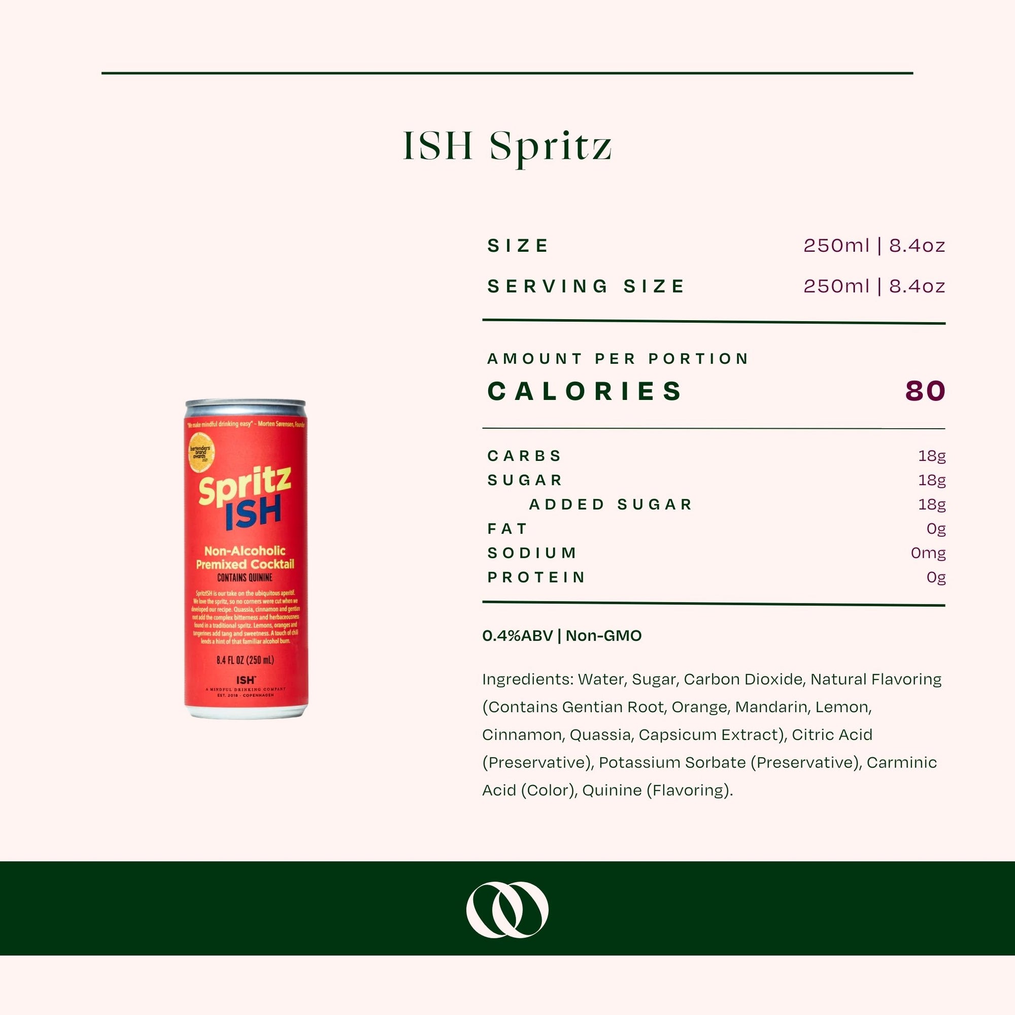 Spritz ISH 4-Pack - Boisson — Brooklyn&#39;s Non-Alcoholic Spirits, Beer, Wine, and Home Bar Shop in Cobble Hill