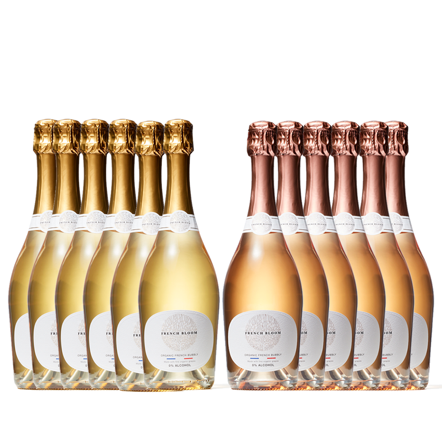 French Bloom Le Rosé & Le Blanc Celebration Bundle: 12 Bottles - Boisson — Brooklyn's Non-Alcoholic Spirits, Beer, Wine, and Home Bar Shop in Cobble Hill