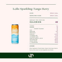 Leilo - Tango Berry - 12 Fl oz 4-Pack - Boisson — Brooklyn's Non-Alcoholic Spirits, Beer, Wine, and Home Bar Shop in Cobble Hill