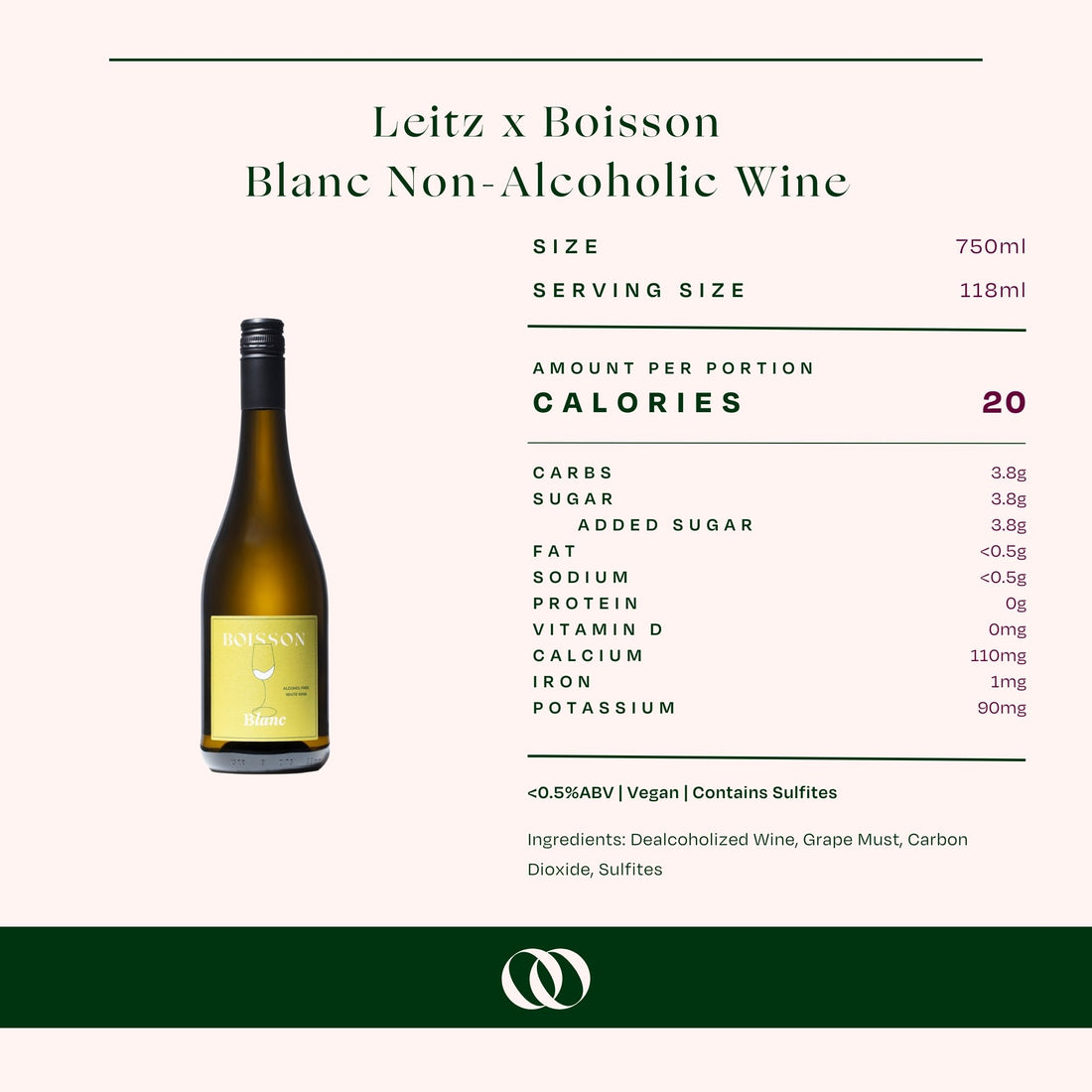Leitz x Boisson - Blanc Non-Alcoholic Wine - 3 Pack Bundle - Boisson — Brooklyn's Non-Alcoholic Spirits, Beer, Wine, and Home Bar Shop in Cobble Hill