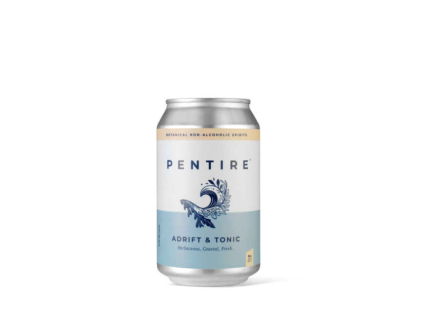 Pentire - Pentire Adrift & Tonic - Non-Alcoholic Can - Boisson — Brooklyn's Non-Alcoholic Spirits, Beer, Wine, and Home Bar Shop in Cobble Hill