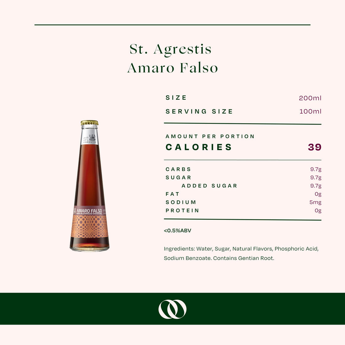St. Agrestis - Amaro Falso - Boisson — Brooklyn's Non-Alcoholic Spirits, Beer, Wine, and Home Bar Shop in Cobble Hill