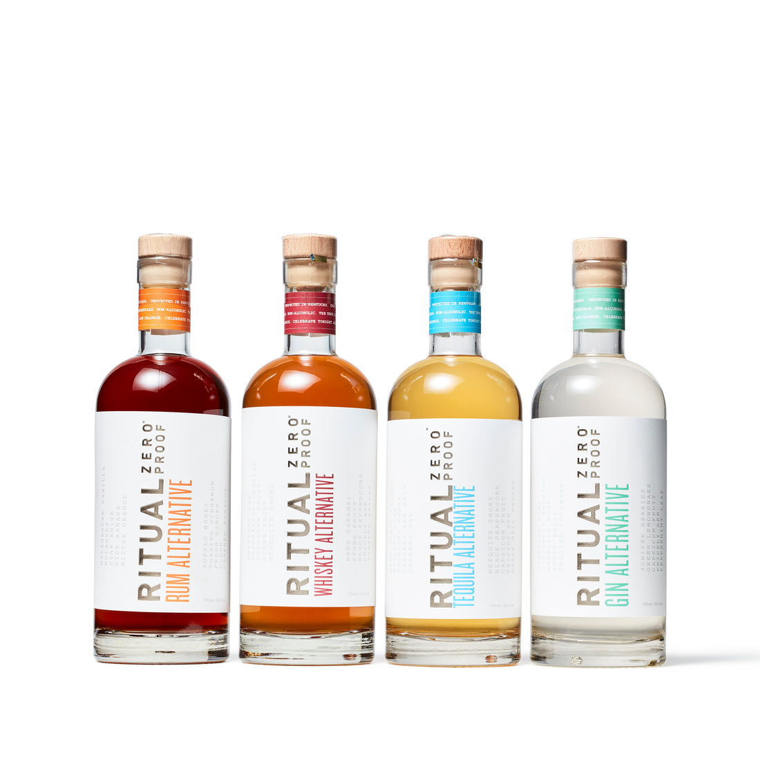 Ritual Zero Proof - Nonalcoholic Spirits 4pk Bundle (Rum, Whiskey, Tequila, Gin) - Boisson — Brooklyn's Non-Alcoholic Spirits, Beer, Wine, and Home Bar Shop in Cobble Hill
