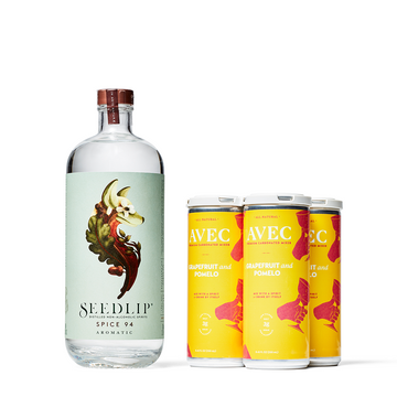 Seedlip Spice 94 Non-Alcoholic 700ml + Avec Grapefruit & Pomelo 4-pack Bundle - Boisson — Brooklyn's Non-Alcoholic Spirits, Beer, Wine, and Home Bar Shop in Cobble Hill
