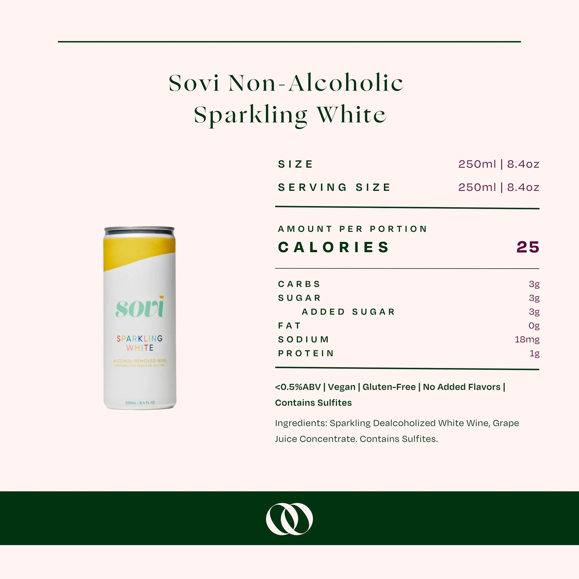 Sovi - Sparkling White - Single can - Boisson — Brooklyn's Non-Alcoholic Spirits, Beer, Wine, and Home Bar Shop in Cobble Hill