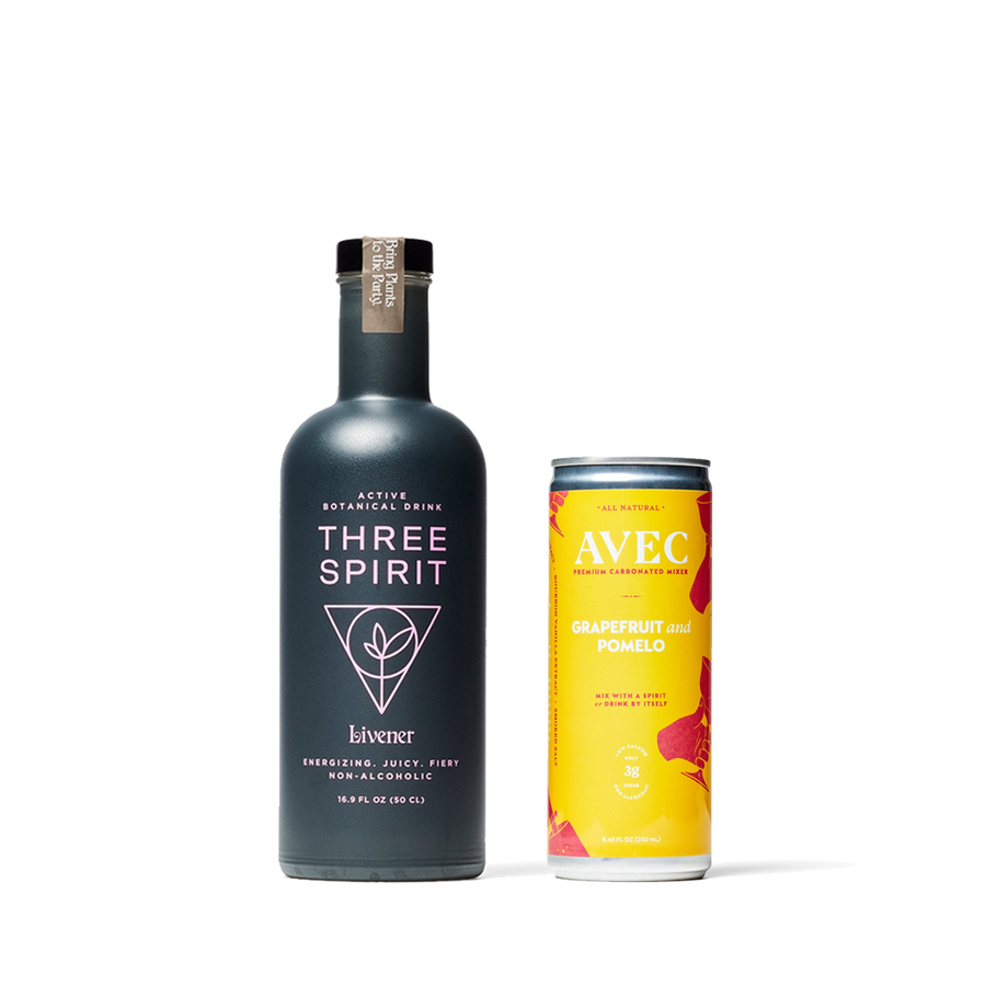 Three Spirit Livener + AVEC Grapefruit & Pomelo Bundle - Boisson — Brooklyn's Non-Alcoholic Spirits, Beer, Wine, and Home Bar Shop in Cobble Hill