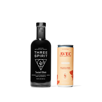 Three Spirit Social Elixir + AVEC Ginger Bundle - Boisson — Brooklyn's Non-Alcoholic Spirits, Beer, Wine, and Home Bar Shop in Cobble Hill