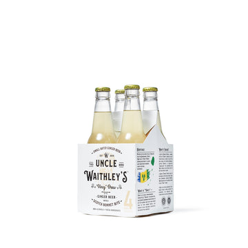 Uncle Waithley's - Ginger Beer with a Scotch Bonnet Bite - Non-Alcoholic - 4 Pack - Boisson — Brooklyn's Non-Alcoholic Spirits, Beer, Wine, and Home Bar Shop in Cobble Hill