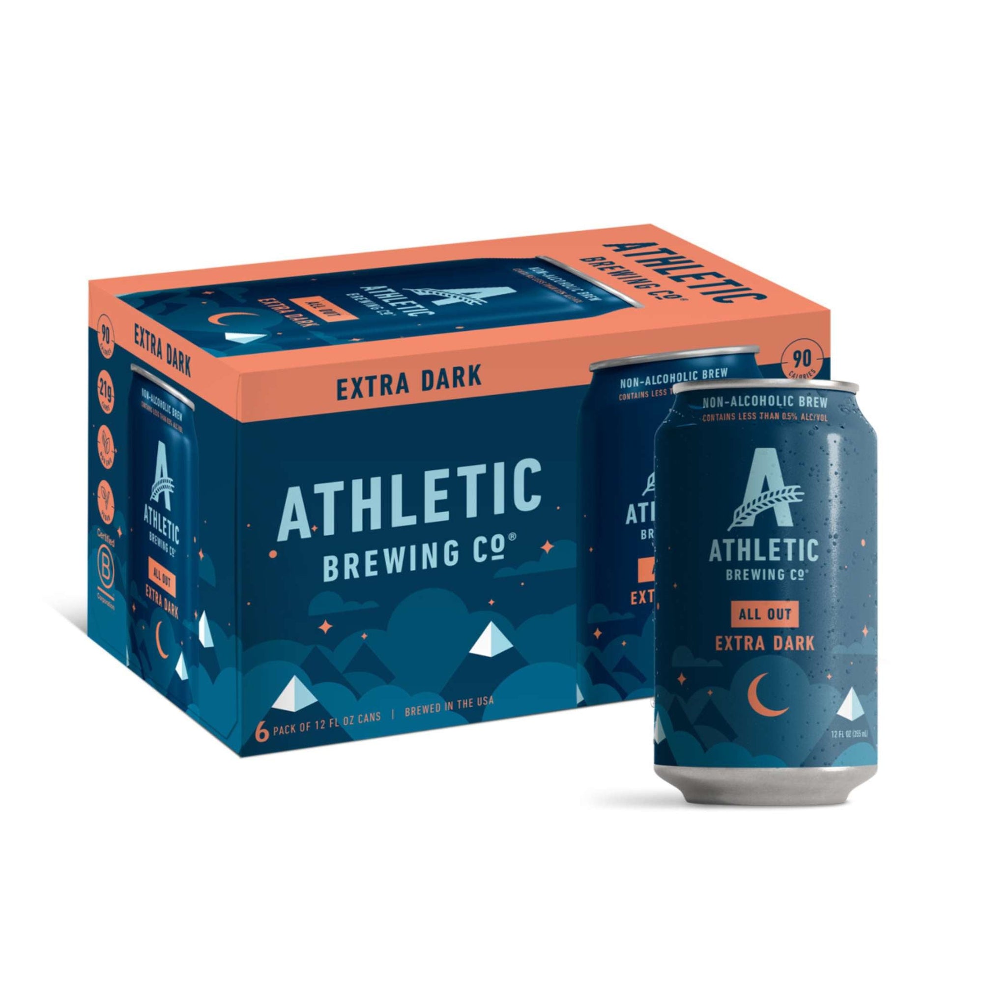 Athletic Brewing Company - All Out Extra Dark - Non-Alcoholic Beer - 6 Pack - Boisson