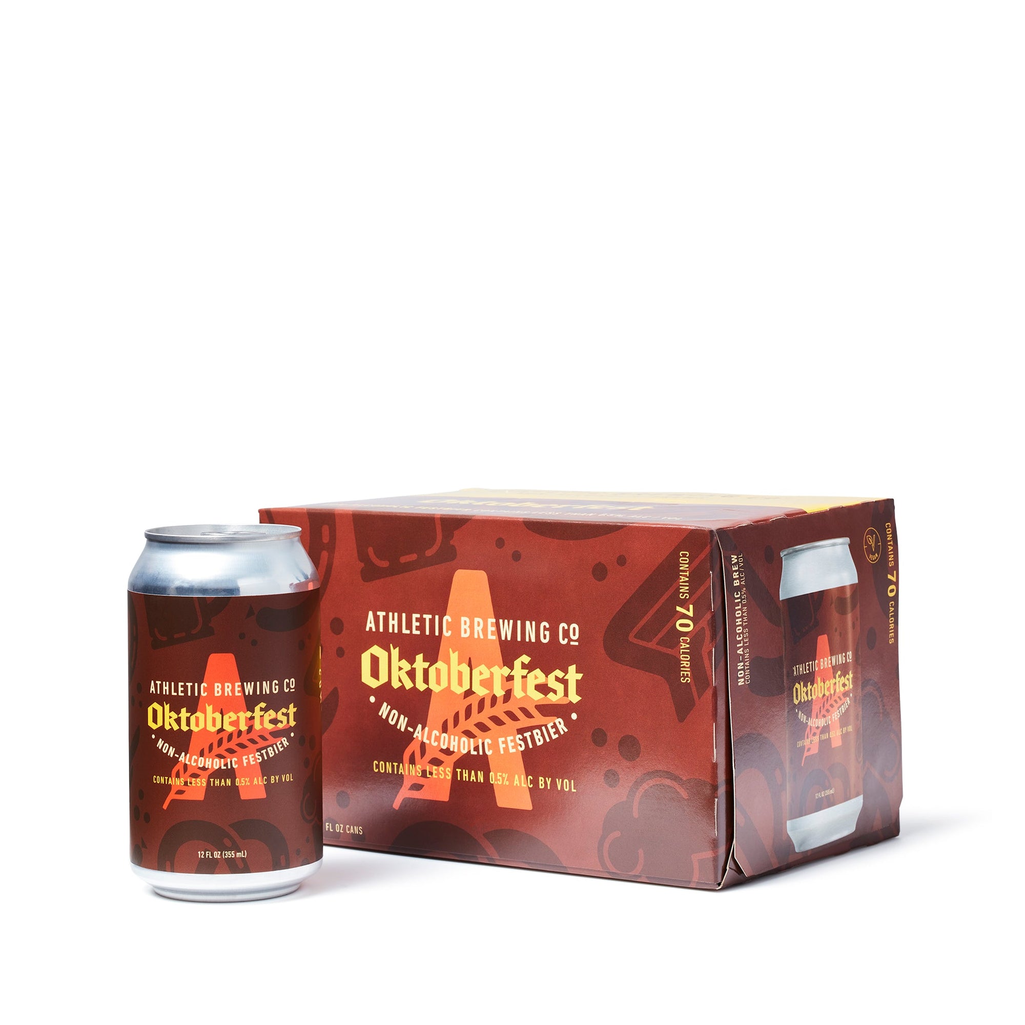 Athletic Brewing OKTOBERFEST Non-Alcoholic Beer (6 pack) - Boisson