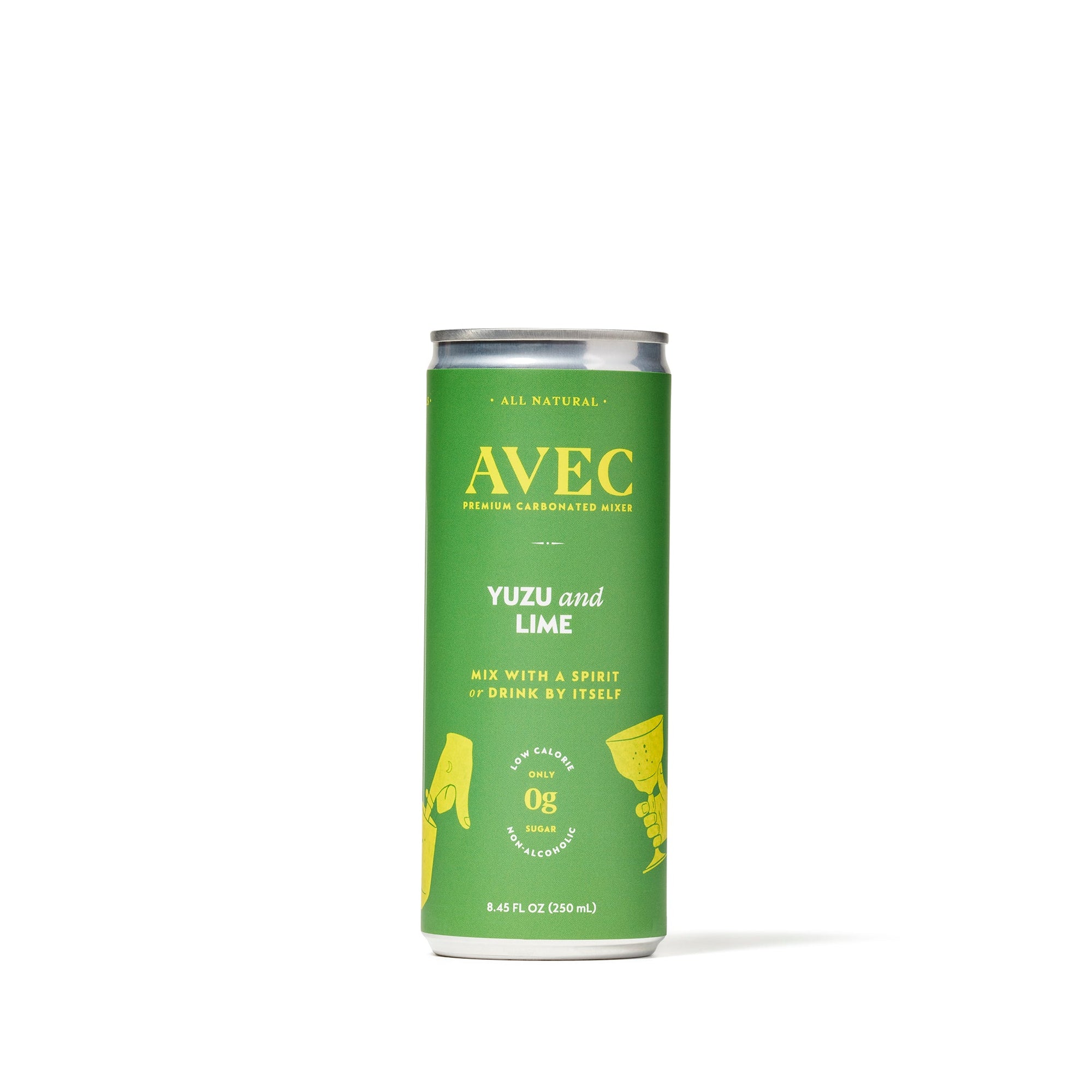 AVEC Yuzu & Lime Non-Alcoholic Sparkling Beverage (4 pack) - Boisson