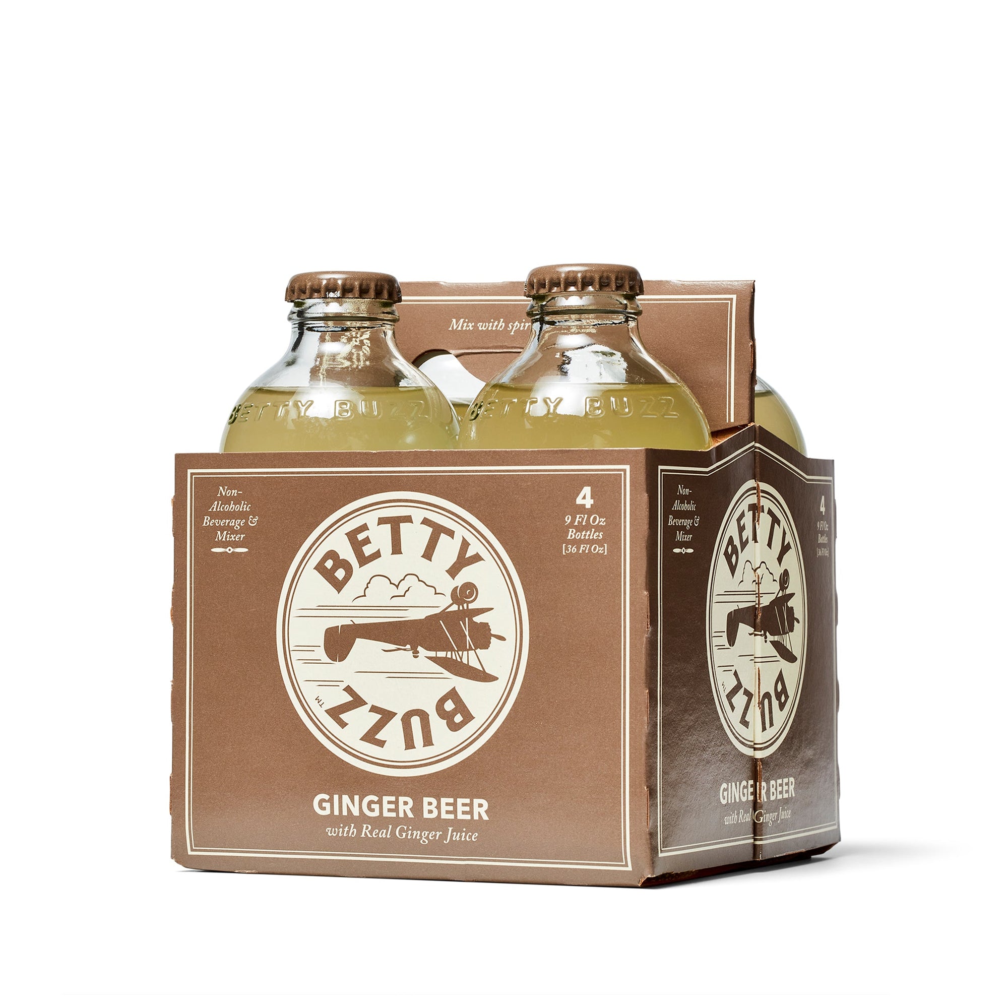Shop Betty Buzz Non-Alcoholic Ginger Beer (4 Pack) – Boisson