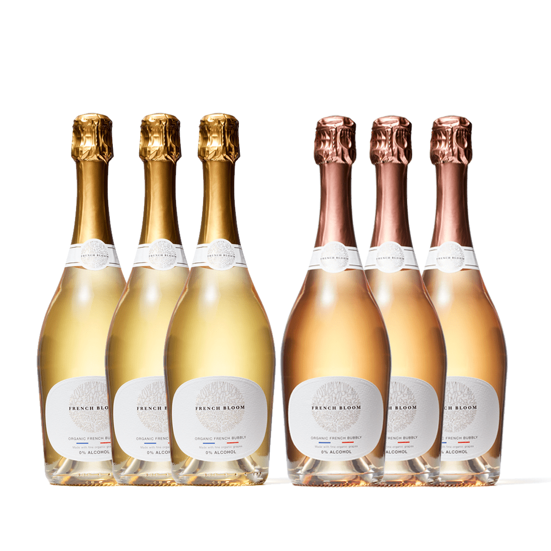 French Bloom 6 Bottle Celebration Bundle - Alcohol-Free Sparkling Wine ...