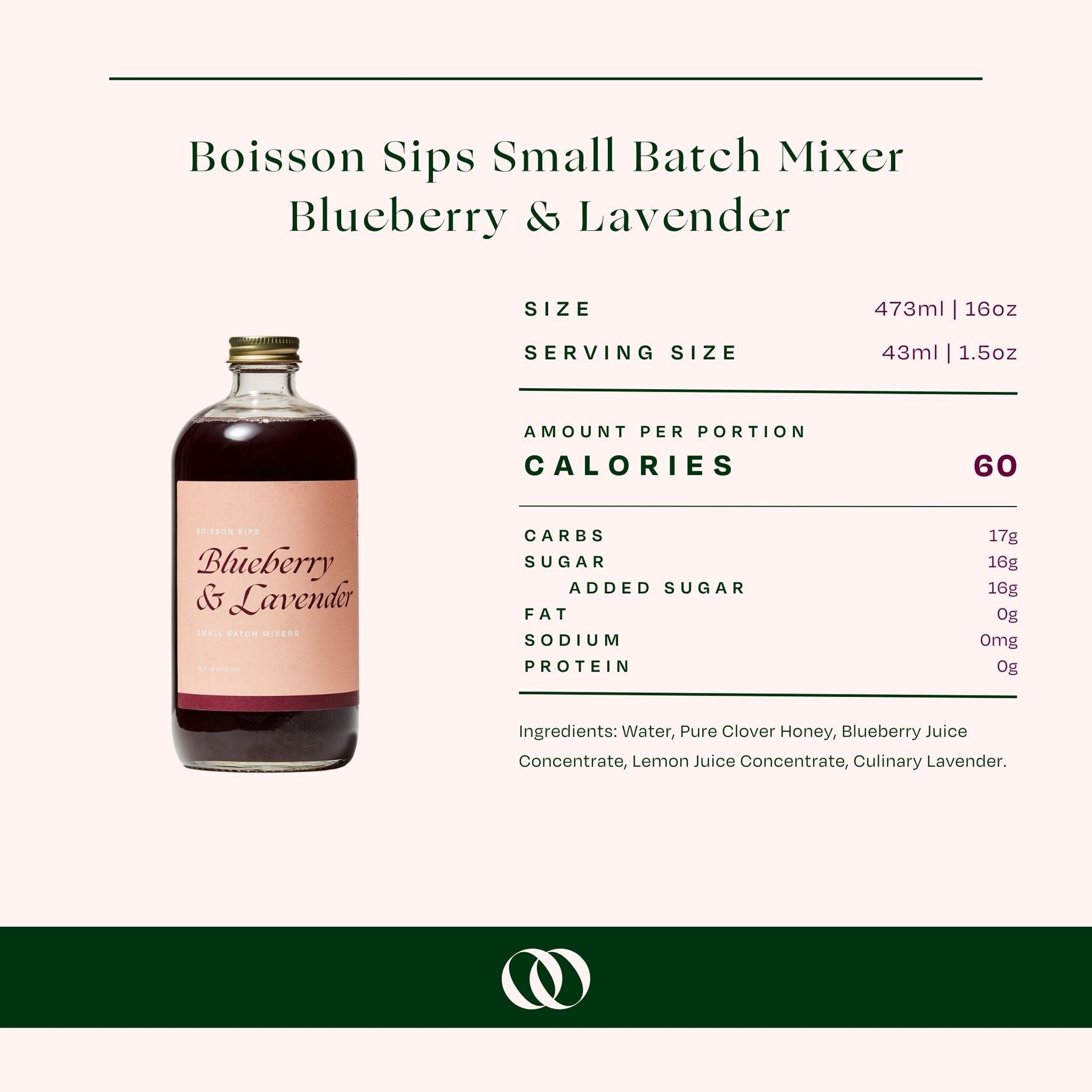 Wood Stove Kitchen - Boisson Sips Blueberry & Lavender Small Batch Mixers - Boisson