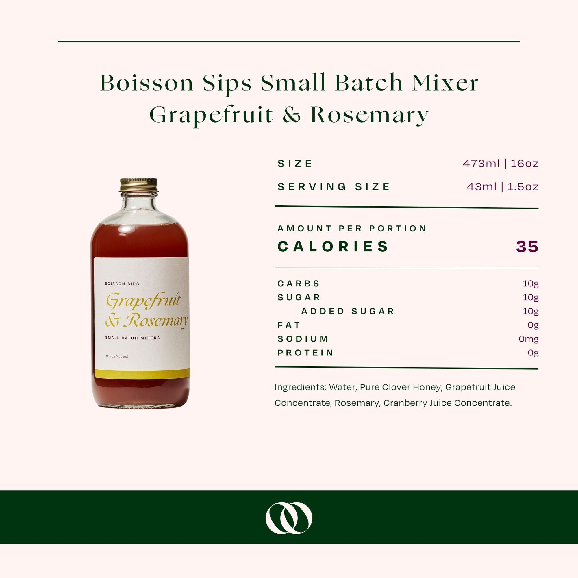 Wood Stove Kitchen - Boisson Sips Grapefruit &amp; Rosemary Small Batch Mixers - Boisson