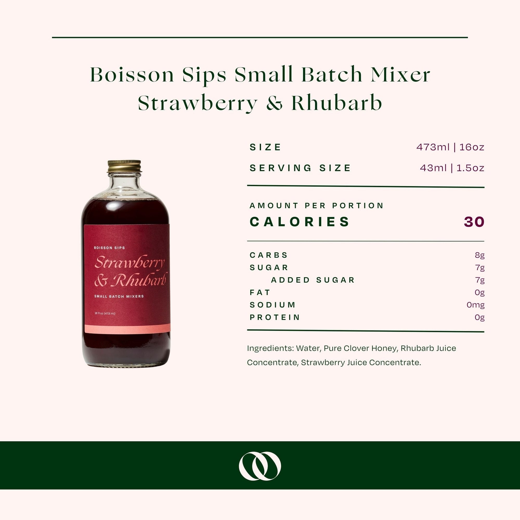 Wood Stove Kitchen - Boisson Sips Strawberry & Rhubarb Small Batch Mixers - Boisson