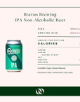 Bravus Brewing - West Coast IPA Non-Alcoholic Beer 6-pack - Boisson