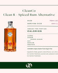 CleanCo Clean R - Non-Alcoholic Spiced Rum Alternative - 700 ml - Boisson